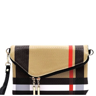Tartan Plaid Check Envelope Clutch