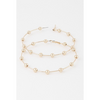 Spaced Bead Hoop Earrings
