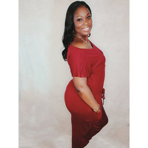 Casual Off Shoulder Jumpsuit