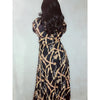 Chain Me Up Wrap Over Maxi Dress