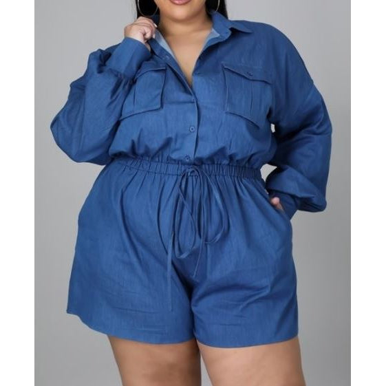 Denim Romper