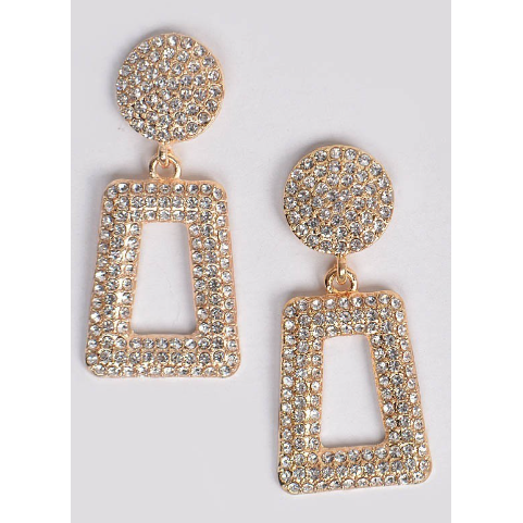 Glittered Drop Earrings