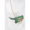Oversized Chain Fanny Pack W/Crossbody Chain