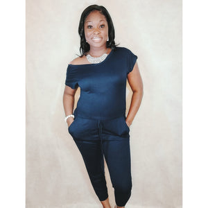Casual Off Shoulder Jumpsuit