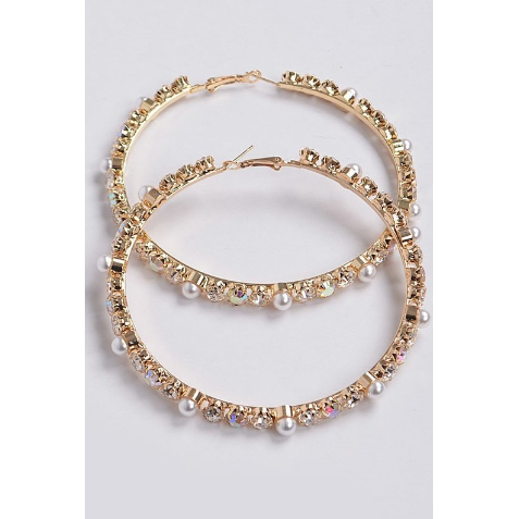 Pearl Hoop Earring