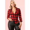 Checker Pattern Bodysuit