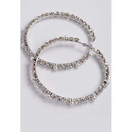 Pearl Hoop Earring