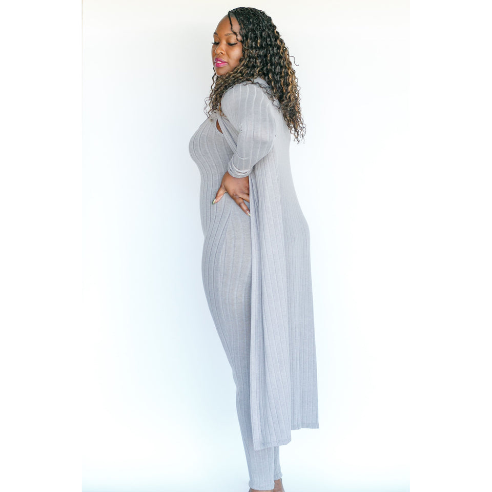 Nia Jumpsuit and Long Cardigan Sets
