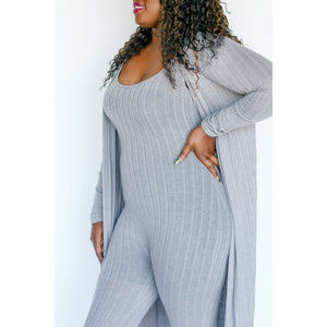 Nia Jumpsuit and Long Cardigan Sets