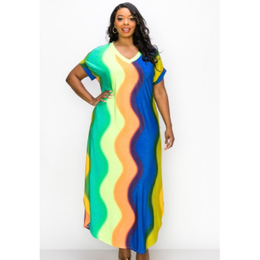 Multi Color Maxi Dress