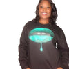 Ms. Juicy- Lip Print Sweatshirt